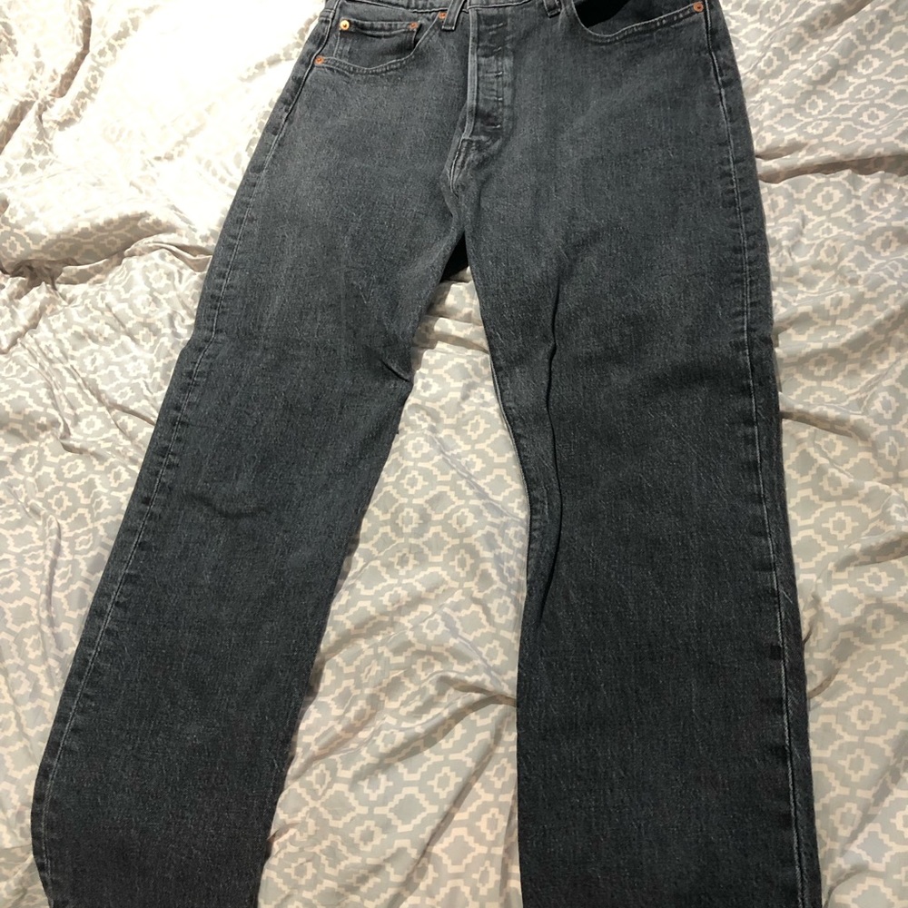 Women’s Levi 501 Black Jeans